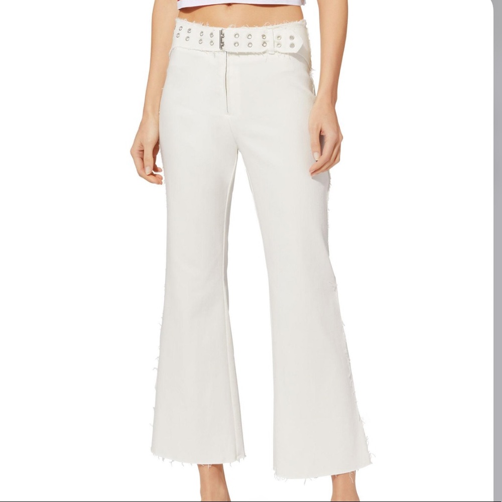 MIAOU Presley White Flare Jeans